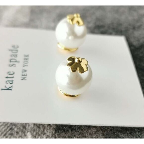 Kate Spade NEW earrings - Pearls on Pearls studs - Picture 5 of 7